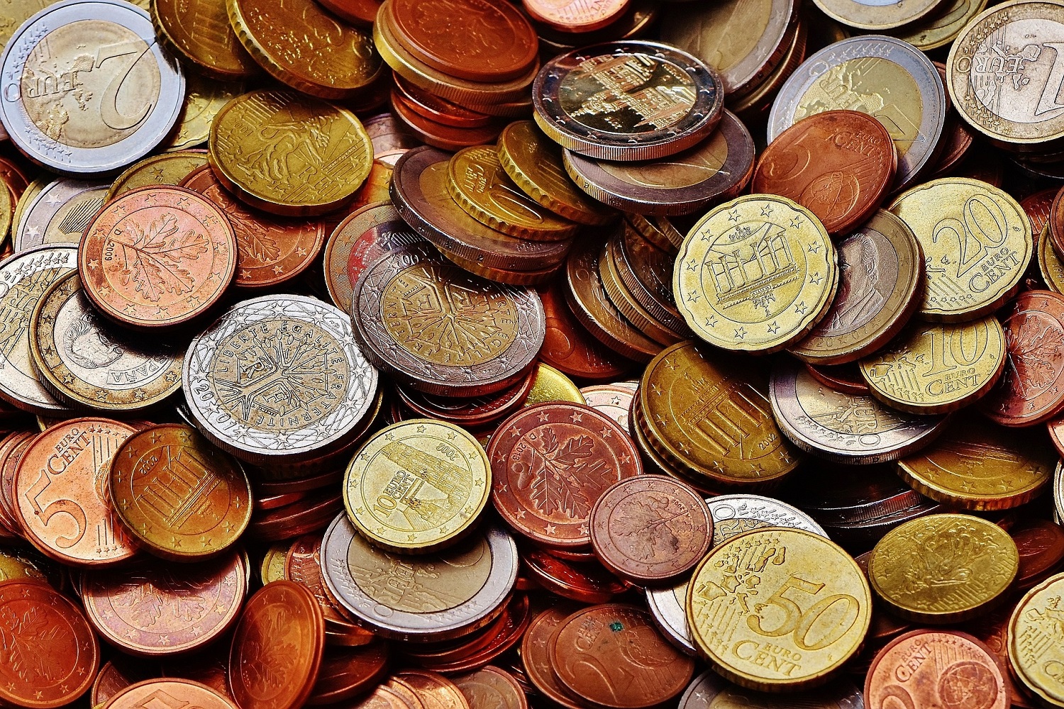 verschiedene Euro-Münzen