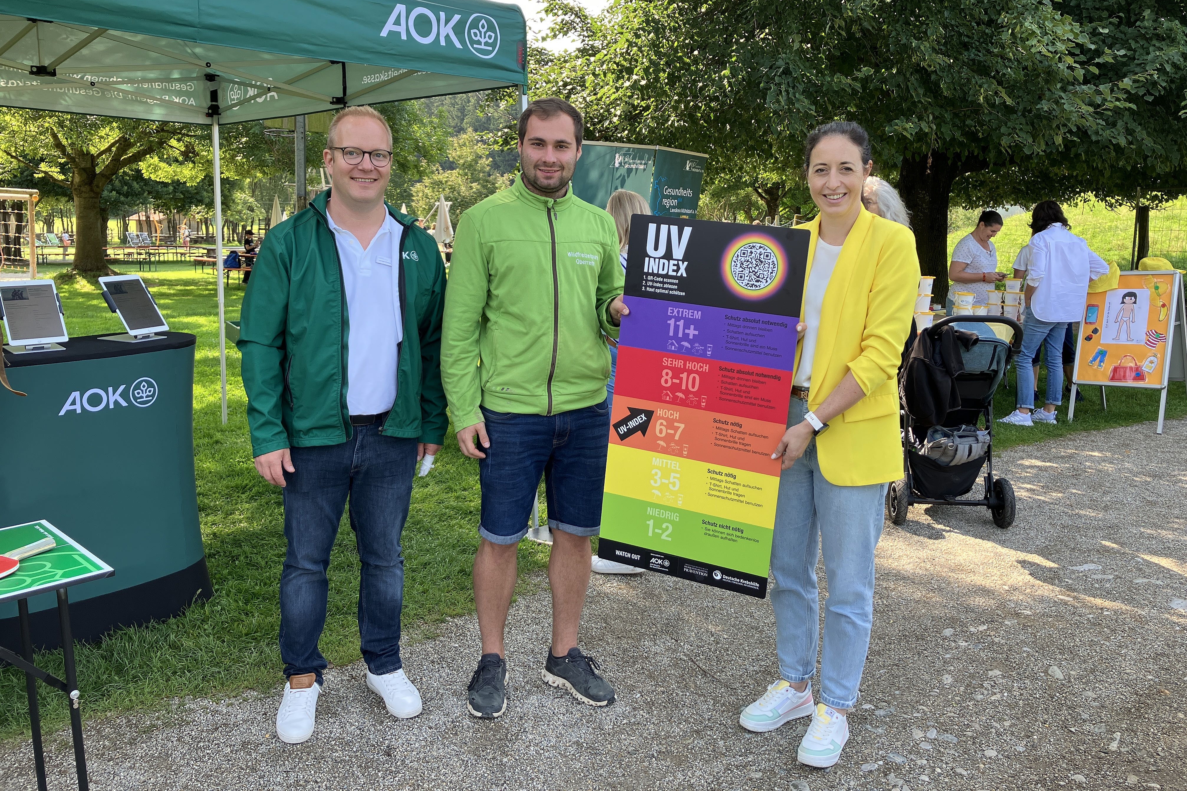 Sonnenschutzaktion Gesundheitsamt AOK