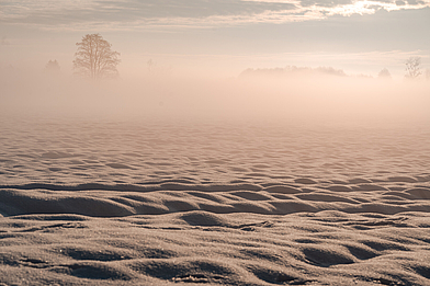 Zangberg Winterlandschaft Zangberg Landschaft im Winter