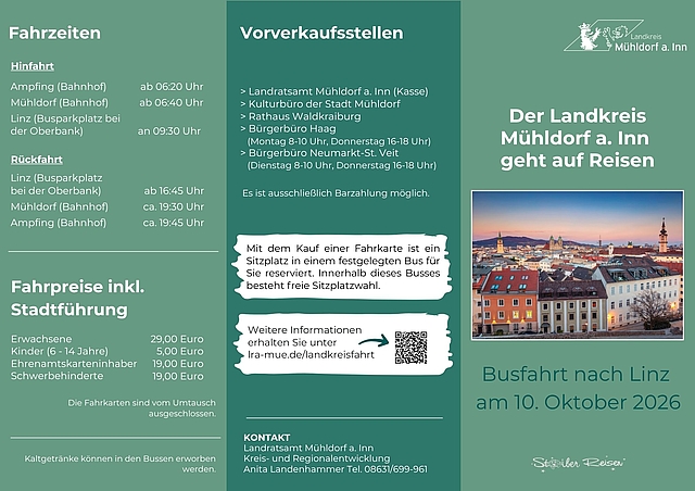 Landkreisfahrt 2026 - Flyer Seite 1