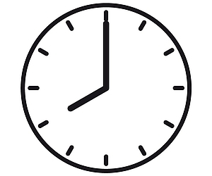 Uhr mit Anzeige 8 Uhr