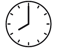 Uhr mit Anzeige 8 Uhr