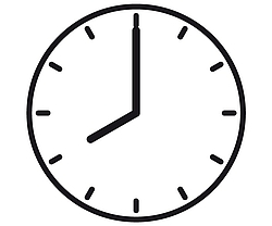 Uhr mit Anzeige 8 Uhr