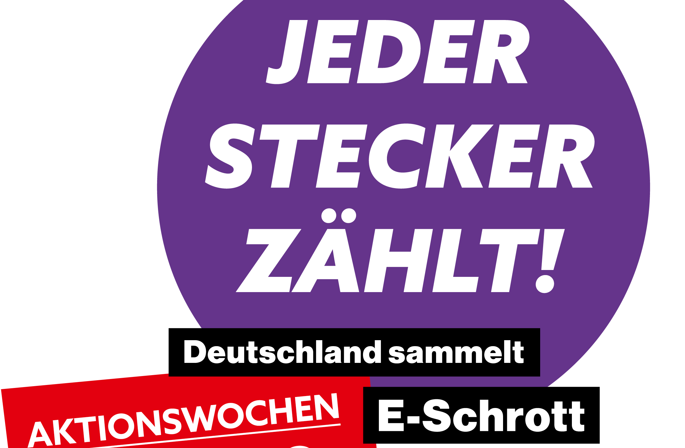 Werbelogo Jeder Stecker zählt! Deutschland sammelt E-Schrott