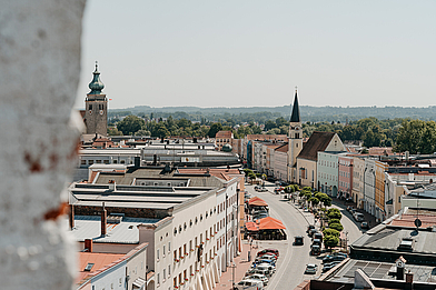 Mühldorf Stadtplatz Mühldorf Stadtplatz von oben