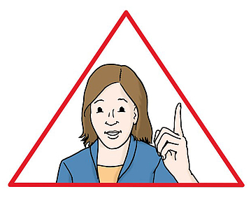 Leichte Sprache Achtung