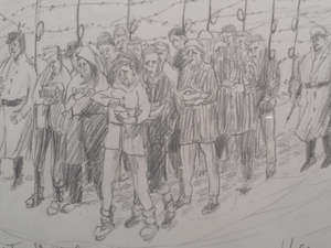 Häftlings-Zeichnung von Giovanni Talleri