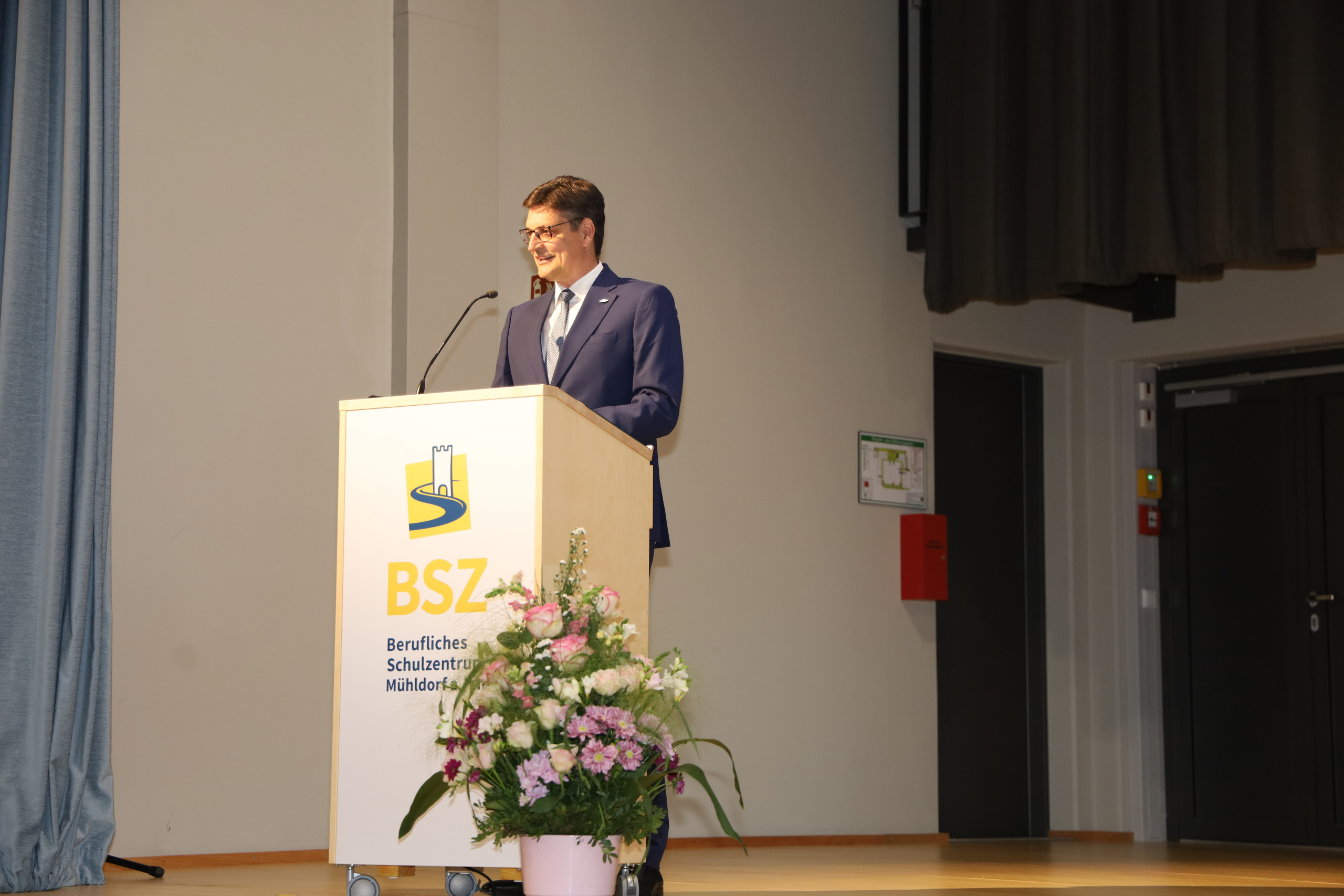 Herr Landrat Max Heimerl bei der Ansprache