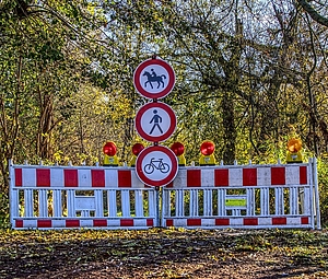 Baustellenabsperrung