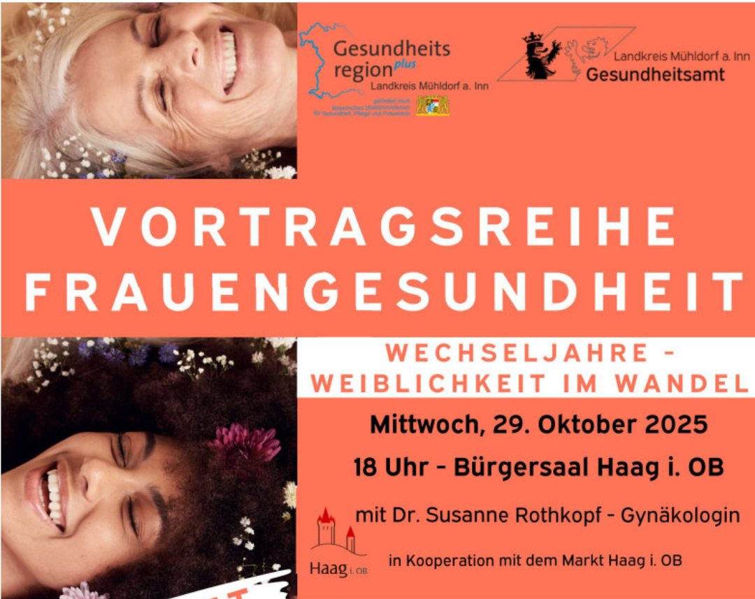 Werbeflyer Vortragsreihe Frauengesundheit