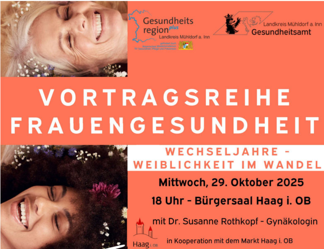 Werbeflyer Vortragsreihe Frauengesundheit