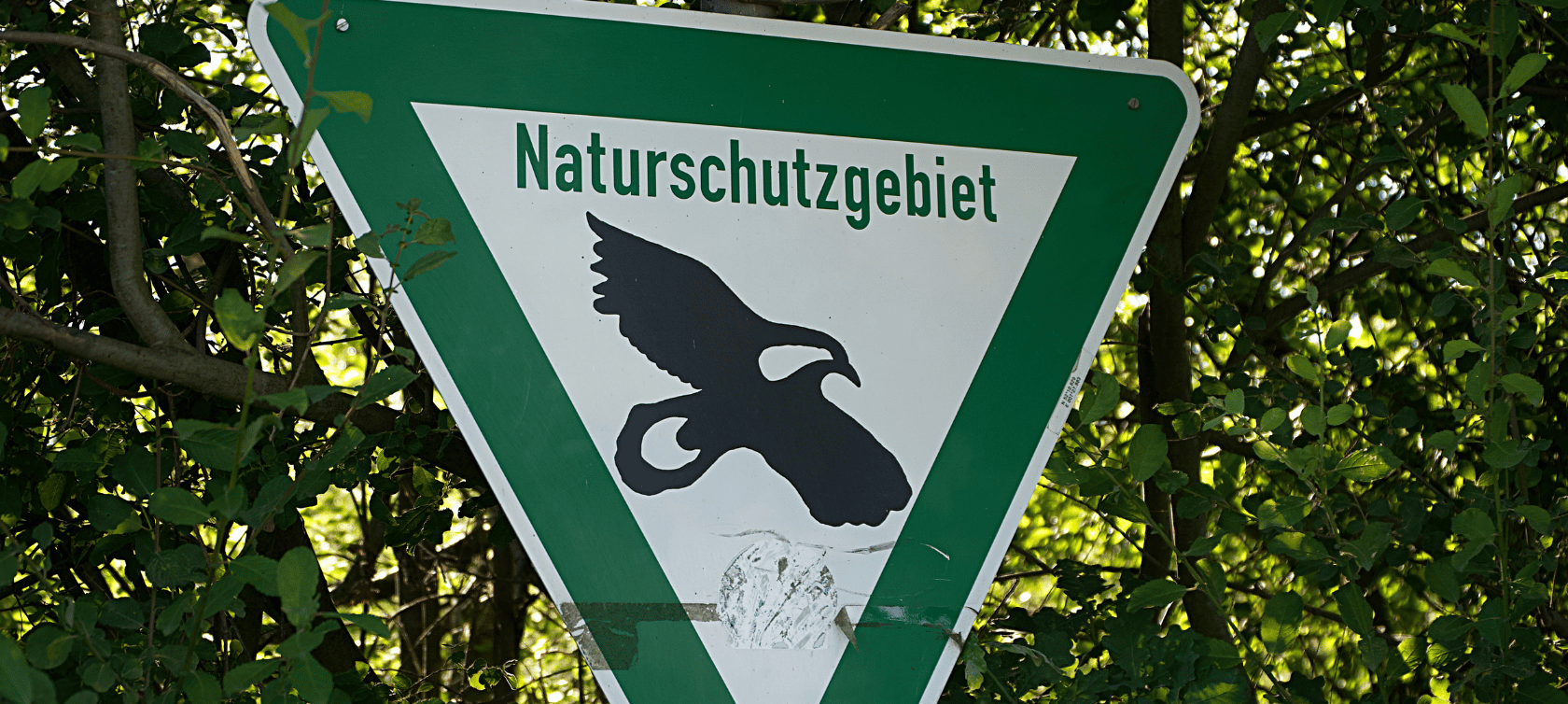 Naturschutzgebiet-Schild