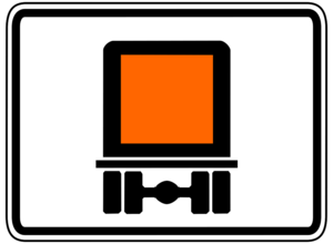 Verkehrszeichen Gefahrgut    Verkehrszeichen Gefahrgut