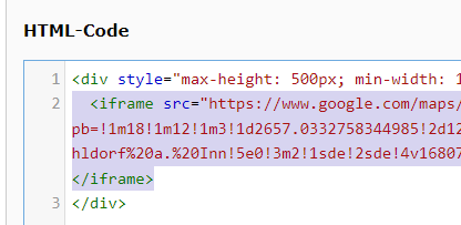 iframe Maps