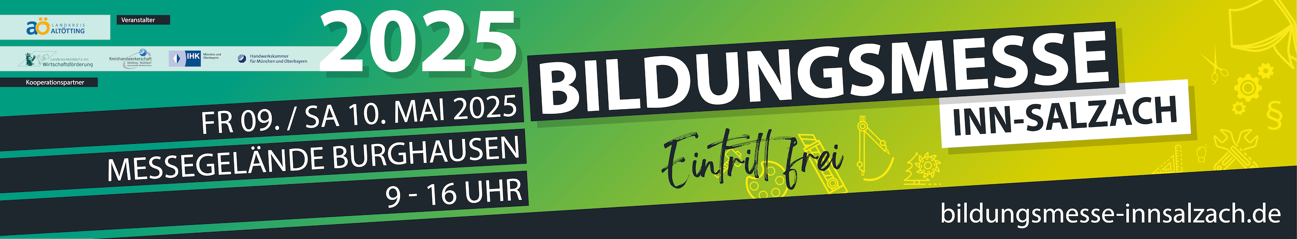 Bildungsmesse Inn-Salzach 2025 - Banner