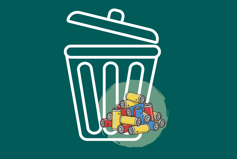 Symbolbild Batterieentsorgung