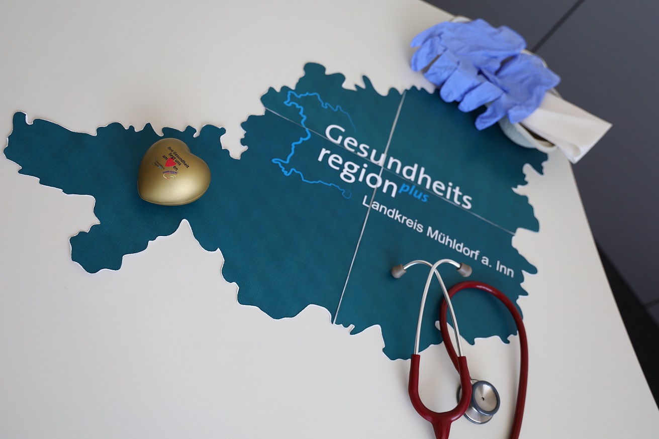 Landkreiskarte GesundheitsregionPlus