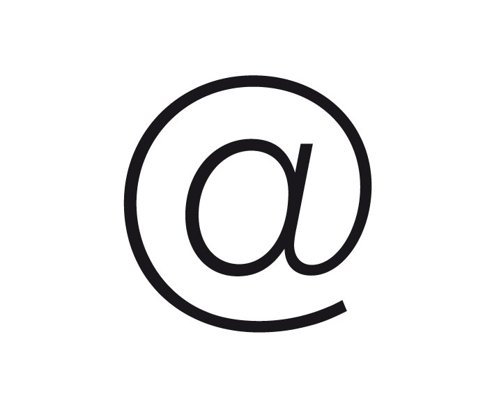 Ein @-Zeichen als Symbol für E-Mail