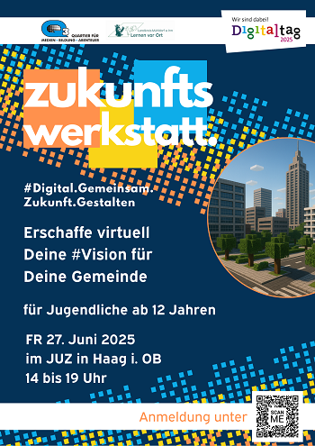 Plakat Digitaltag Zukunftswerkstatt 2025