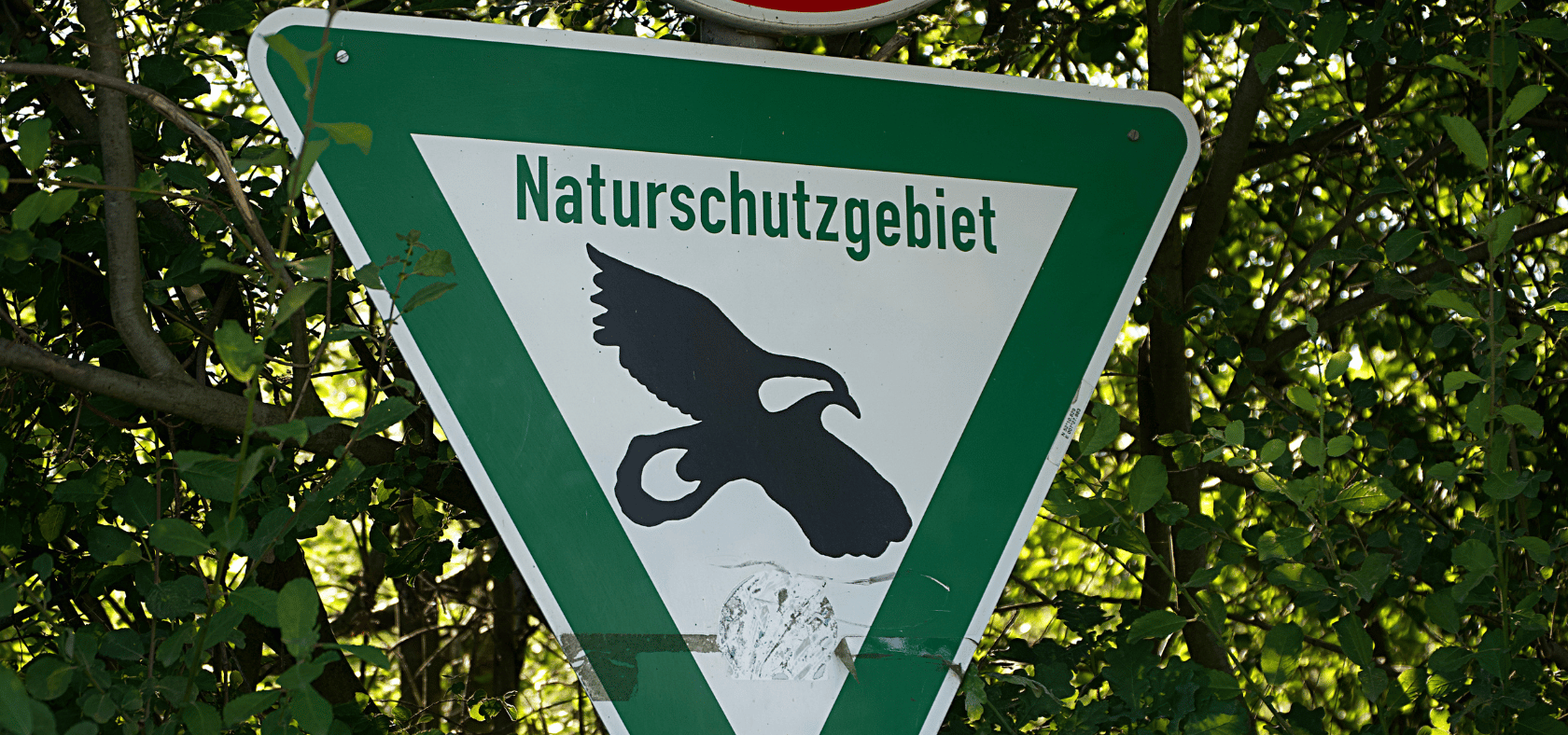 Naturschutzgebiet-Schild