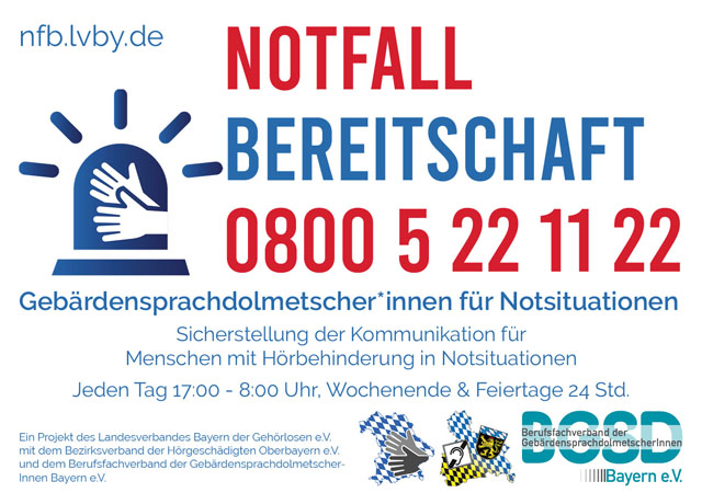 Notfall Bereitschaft Infokarte 