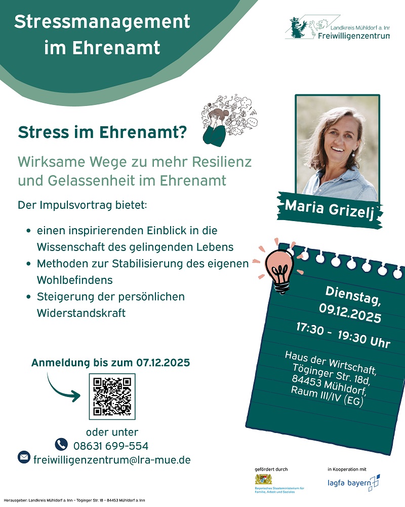 Flyer - Stressmanagement im Ehrenamt 